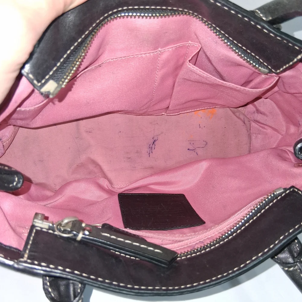 Coach Black Satchel Bag - Picture 9 of 14